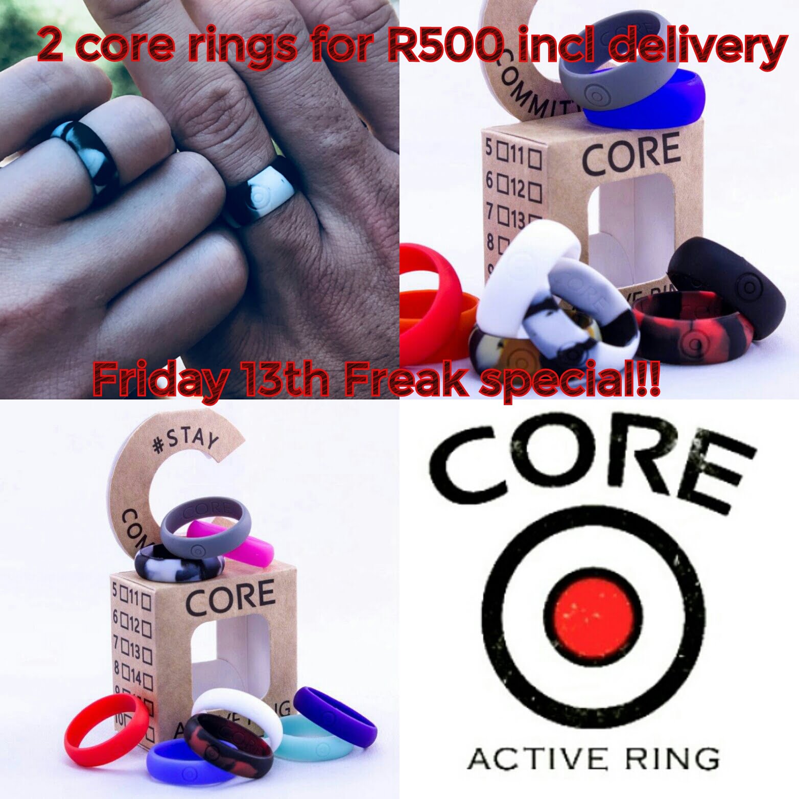PhotoText - Core Silicone Rings